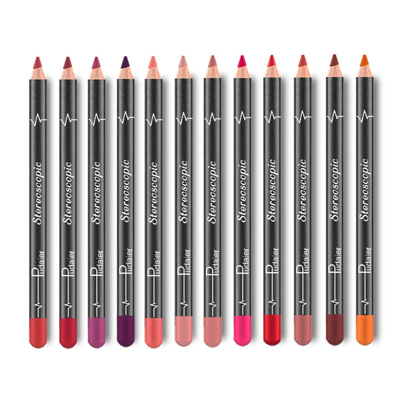 Kit de Lápis Labial Pudaier — 12 Cores — imagem 7