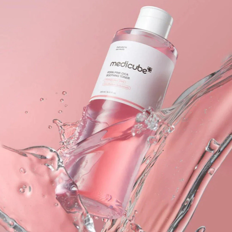 Medicube PDRN Pink Peptide Toner 250ml — embalagem e apresentação