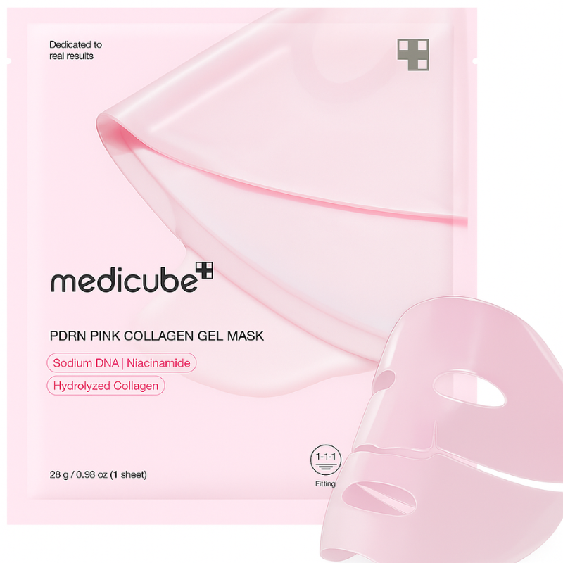Medicube PDRN Pink Collagen Gel Mask — 4 x 28 g — imagem 1