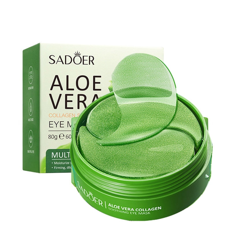SADOER Aloe Vera Collagen Eye Mask 60 unidades — imagem 3